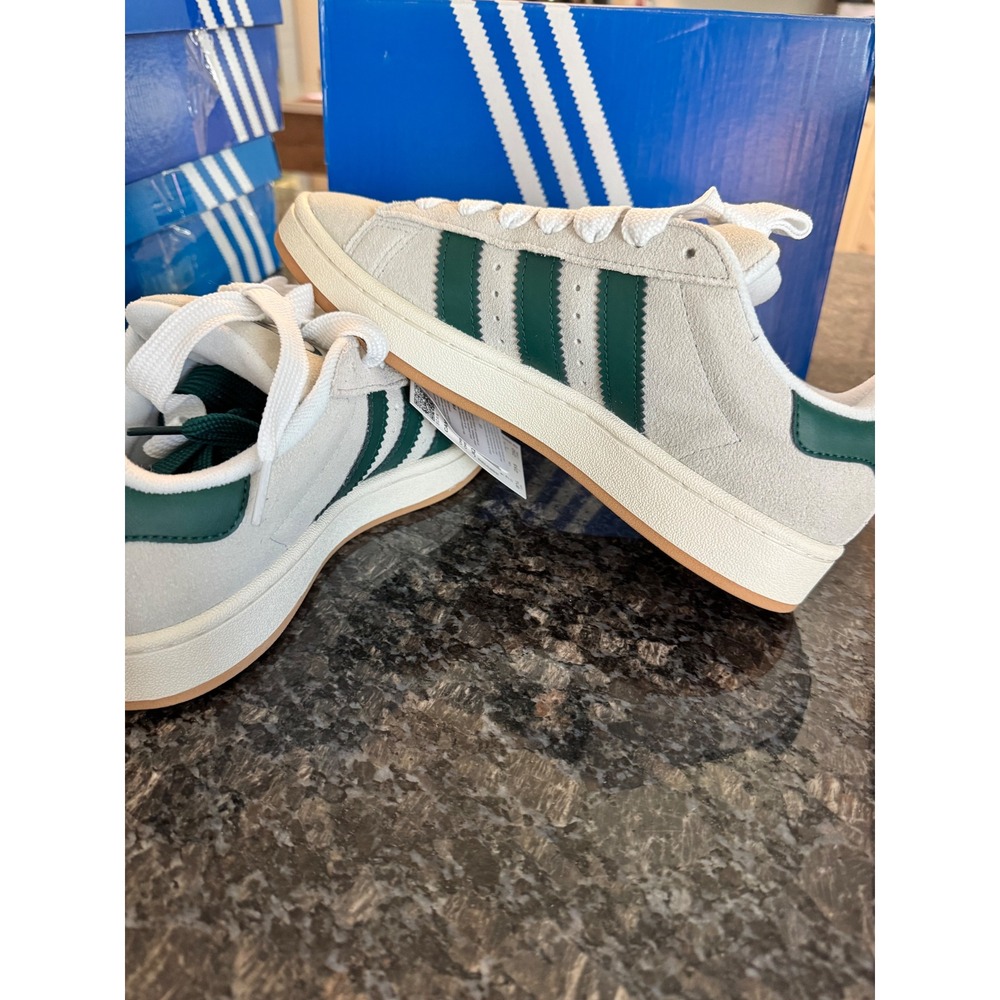 Adidas Campus 00s W Crystal White Collegiate Green JQ7784 Womens 8.5 Sneakers - Picture 8 of 9
